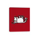 Tis The Season To Sparkle Cat - Canvas Wraps Canvas Wraps RIPT Apparel 8x10 / Red