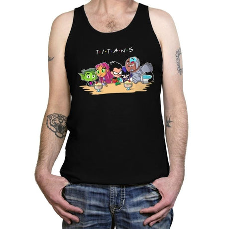 Titan Friends - Tanktop Tanktop RIPT Apparel X-Small / Black