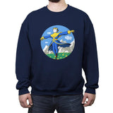 Titan-head - Crew Neck Sweatshirt Crew Neck Sweatshirt RIPT Apparel Small / Navy