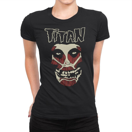 Titan - Womens Premium T-Shirts RIPT Apparel Small / Black