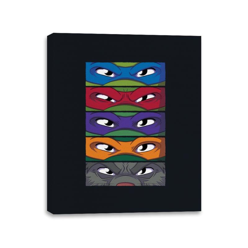 TMNT Eyes - Canvas Wraps Canvas Wraps RIPT Apparel 11x14 / Black