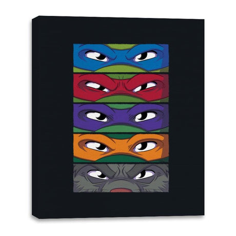 TMNT Eyes - Canvas Wraps Canvas Wraps RIPT Apparel 16x20 / Black