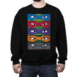 TMNT Eyes - Crew Neck Sweatshirt Crew Neck Sweatshirt RIPT Apparel Small / Black