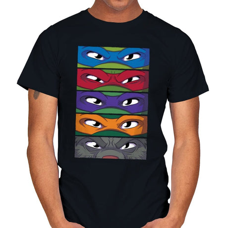 TMNT Eyes - Mens T-Shirts RIPT Apparel Small / Black