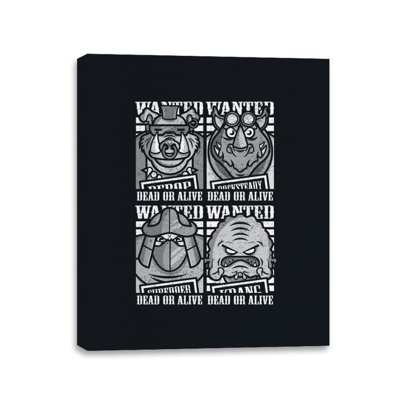 TMNT's Most Wanted - Canvas Wraps Canvas Wraps RIPT Apparel 11x14 / Black