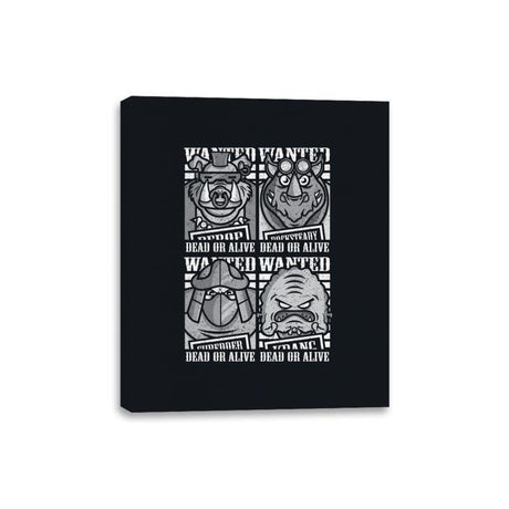 TMNT's Most Wanted - Canvas Wraps Canvas Wraps RIPT Apparel 8x10 / Black