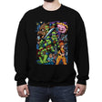 Tmnt X Pilgrim - Crew Neck Sweatshirt Crew Neck Sweatshirt RIPT Apparel Small / Black