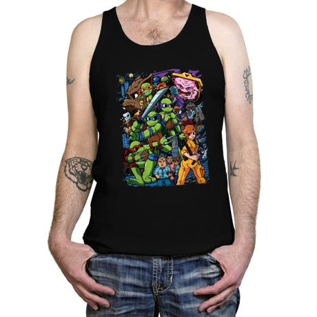 Tmnt X Pilgrim - Tanktop Tanktop RIPT Apparel X-Small / Black