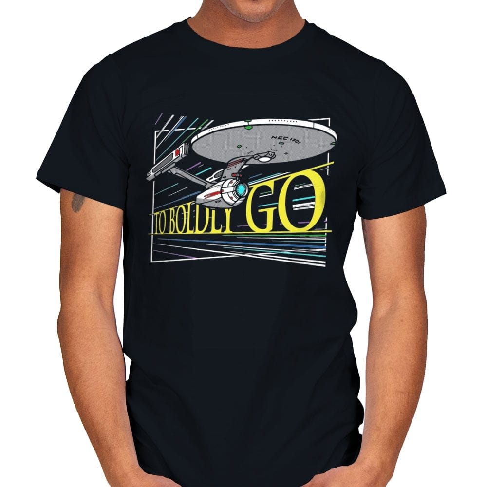 To Boldly Go - Mens T-Shirts RIPT Apparel Small / Black