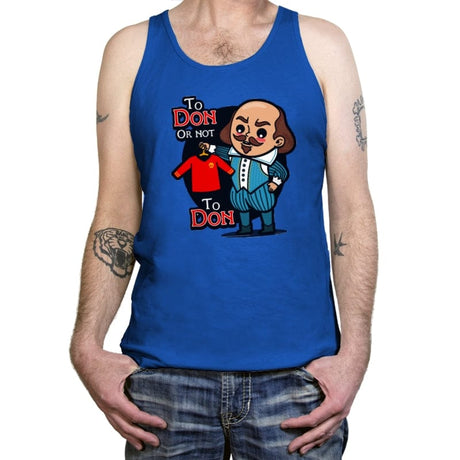 To Don, or Not to Don - Tanktop Tanktop RIPT Apparel X-Small / True Royal