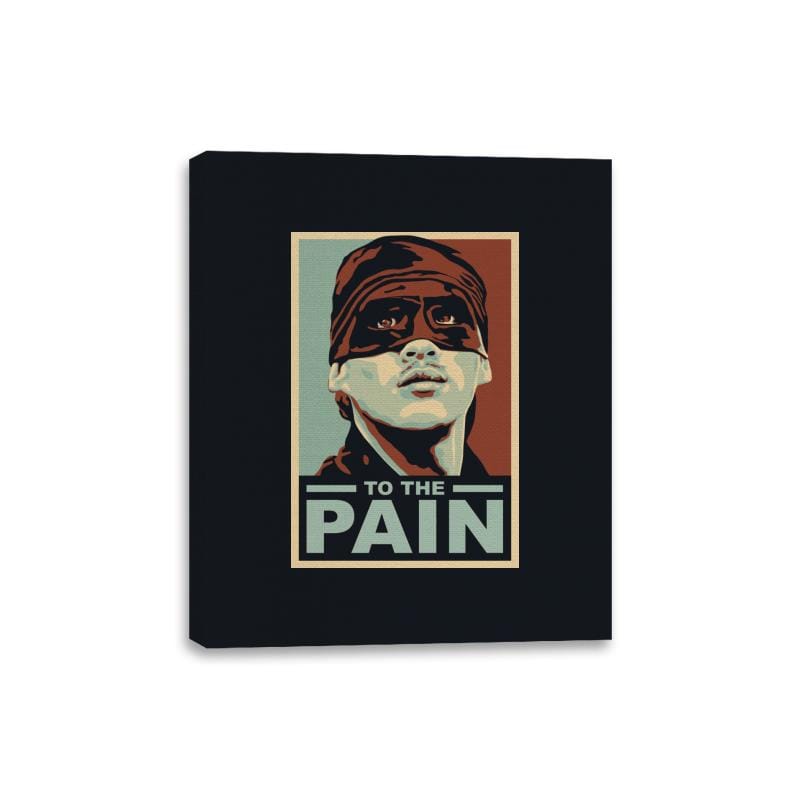 To The Pain - Canvas Wraps Canvas Wraps RIPT Apparel 8x10 / Black