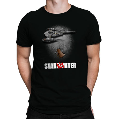 To the Starfighter! - Mens Premium T-Shirts RIPT Apparel Small / Black