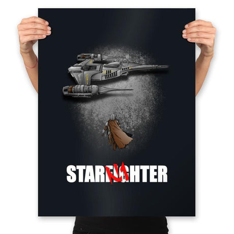 To the Starfighter! - Prints Posters RIPT Apparel 18x24 / Black