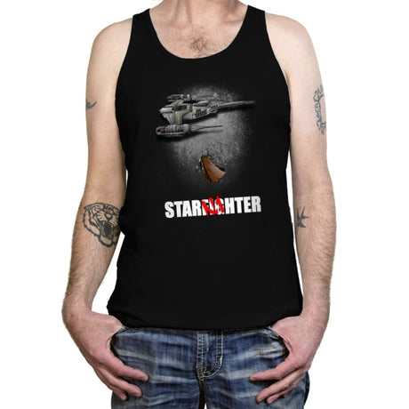 To the Starfighter! - Tanktop Tanktop RIPT Apparel X-Small / Black