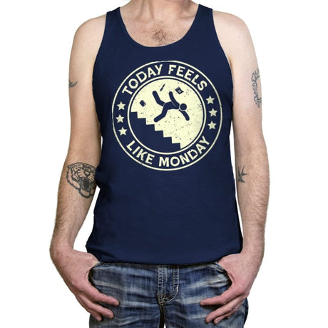 Today Feels Like Monday - Tanktop Tanktop RIPT Apparel X-Small / Navy