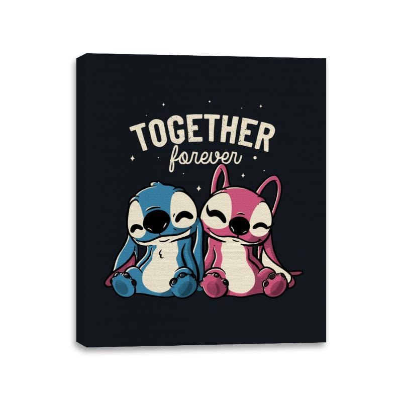 Together Forever - Canvas Wraps Canvas Wraps RIPT Apparel 11x14 / Black