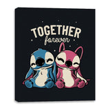 Together Forever - Canvas Wraps Canvas Wraps RIPT Apparel 16x20 / Black