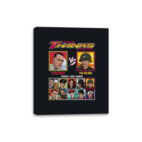 Tom Hanks Fighter - Retro Fighter Series - Canvas Wraps Canvas Wraps RIPT Apparel 8x10 / Black