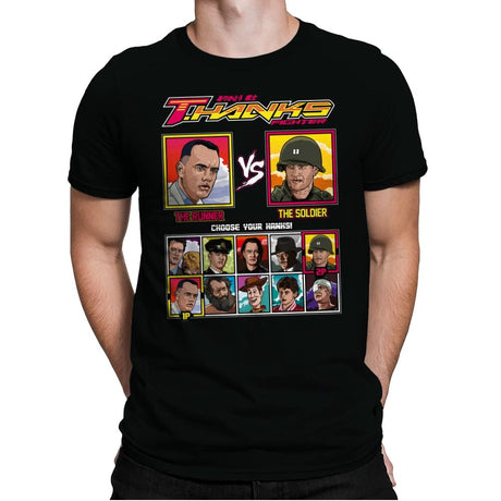 Tom Hanks Fighter - Retro Fighter Series - Mens Premium T-Shirts RIPT Apparel Small / Black