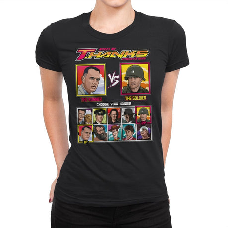 Tom Hanks Fighter - Retro Fighter Series - Womens Premium T-Shirts RIPT Apparel Small / Black