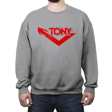 Tony - Crew Neck Sweatshirt Crew Neck Sweatshirt RIPT Apparel Small / Sport Gray