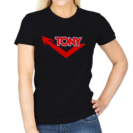 Tony - Womens T-Shirts RIPT Apparel Small / Black