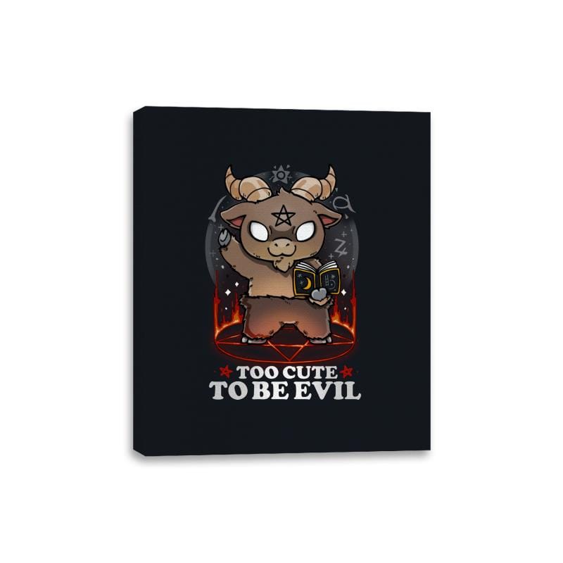 Too Cute to be Evil - Canvas Wraps Canvas Wraps RIPT Apparel 8x10 / Black