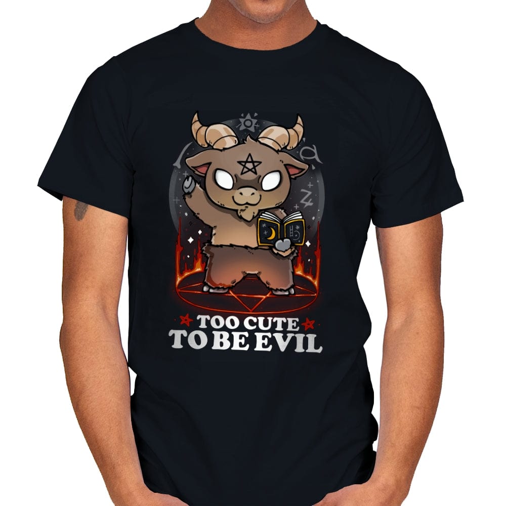 Too Cute to be Evil - Mens T-Shirts RIPT Apparel Small / Black