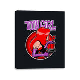 Toon Girl - Canvas Wraps Canvas Wraps RIPT Apparel 11x14 / Black