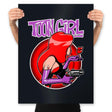 Toon Girl - Prints Posters RIPT Apparel 18x24 / Black