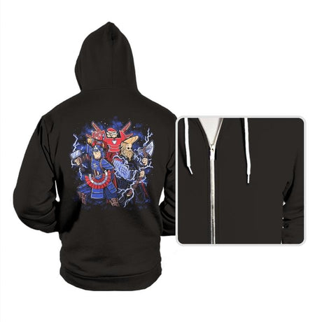 Toonvengers Trinity - Hoodies Hoodies RIPT Apparel Small / Black