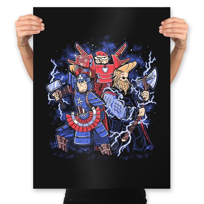 Toonvengers Trinity - Prints Posters RIPT Apparel 18x24 / Black