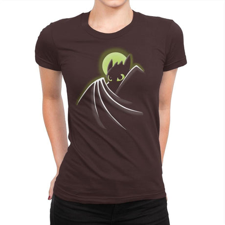 Toothless Bat - Raffitees - Womens Premium T-Shirts RIPT Apparel Small / Dark Chocolate