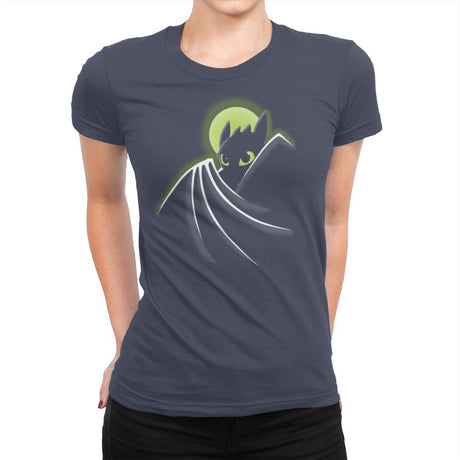 Toothless Bat - Raffitees - Womens Premium T-Shirts RIPT Apparel Small / Indigo