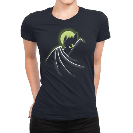 Toothless Bat - Raffitees - Womens Premium T-Shirts RIPT Apparel Small / Midnight Navy