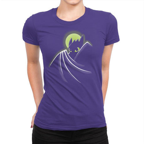 Toothless Bat - Raffitees - Womens Premium T-Shirts RIPT Apparel Small / Purple Rush