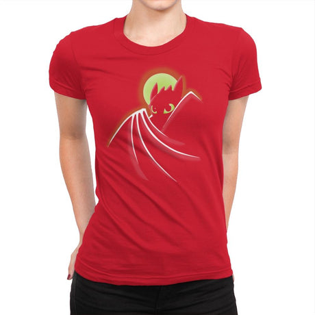 Toothless Bat - Raffitees - Womens Premium T-Shirts RIPT Apparel Small / Red