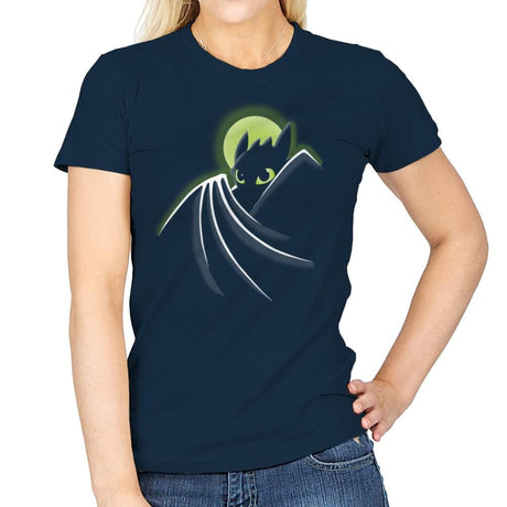 Toothless Bat - Raffitees - Womens T-Shirts RIPT Apparel Small / Navy