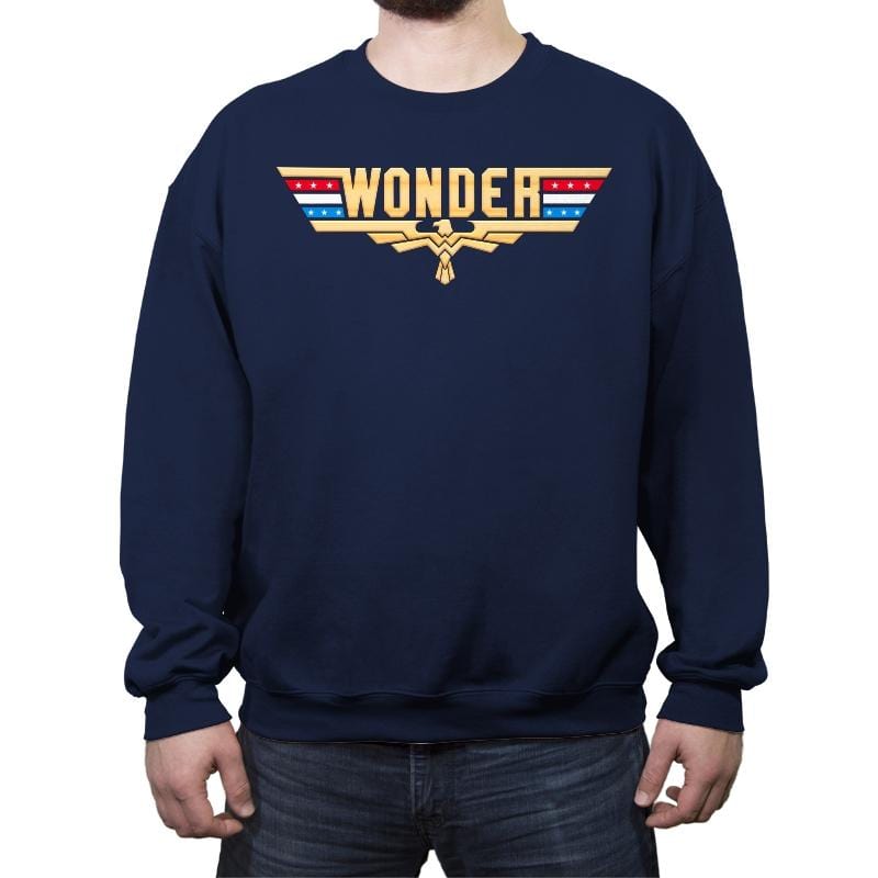 Top Wonder - Crew Neck Sweatshirt Crew Neck Sweatshirt RIPT Apparel Small / Navy