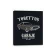 Toretto's Garaje - Canvas Wraps Canvas Wraps RIPT Apparel 8x10 / Black