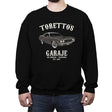 Toretto's Garaje - Crew Neck Sweatshirt Crew Neck Sweatshirt RIPT Apparel Small / Black