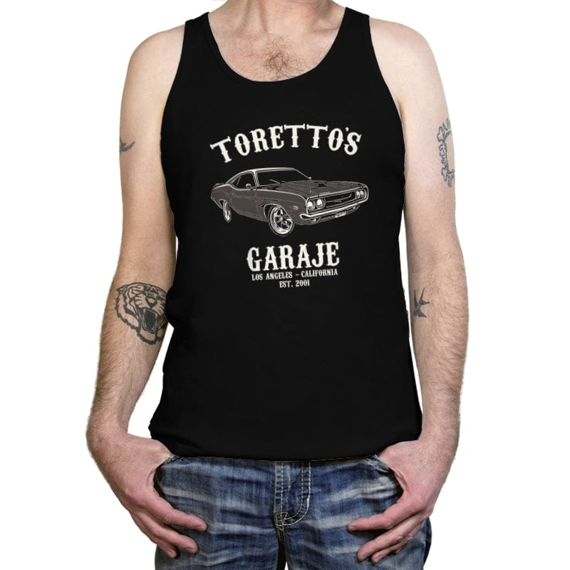 Toretto's Garaje - Tanktop Tanktop RIPT Apparel X-Small / Black