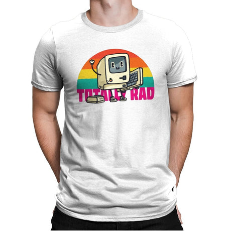 Totally Rad - Mens Premium T-Shirts RIPT Apparel Small / White