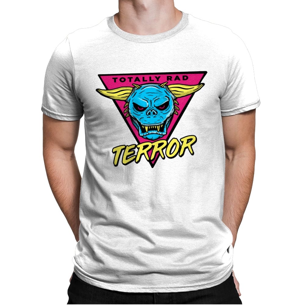 Totally Rad Terror Dog - Mens Premium T-Shirts RIPT Apparel Small / White