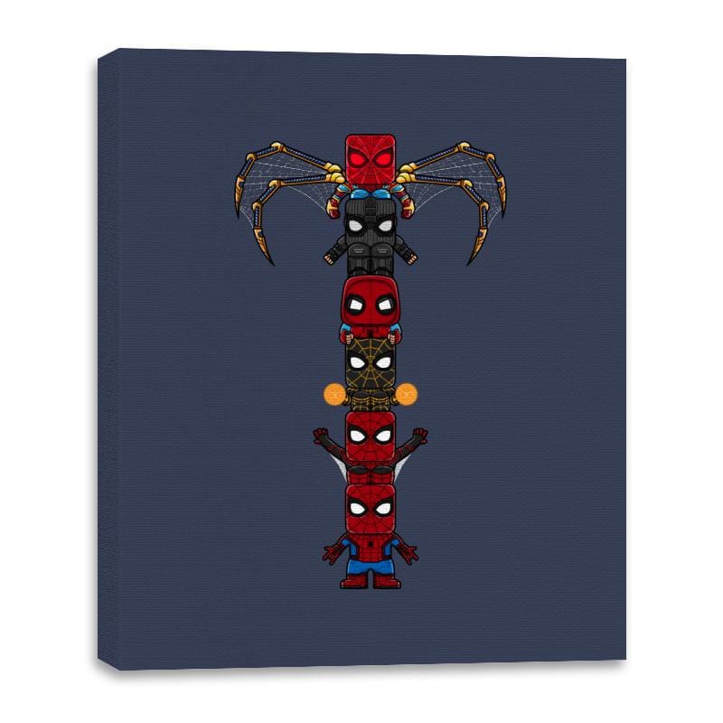 Totem of Spiders - Canvas Wraps Canvas Wraps RIPT Apparel 16x20 / Navy