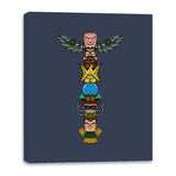 Totem of Villains - Canvas Wraps Canvas Wraps RIPT Apparel 16x20 / Navy