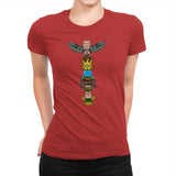 Totem of Villains - Womens Premium T-Shirts RIPT Apparel Small / Red