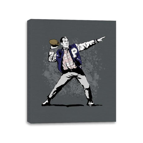 Touchdown - Best Seller - Canvas Wraps Canvas Wraps RIPT Apparel 11x14 / Charcoal