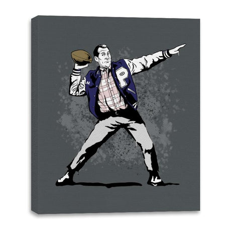 Touchdown - Best Seller - Canvas Wraps Canvas Wraps RIPT Apparel 16x20 / Charcoal