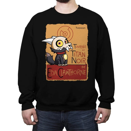 Tournée du Titan Noir - Crew Neck Sweatshirt Crew Neck Sweatshirt RIPT Apparel Small / Black